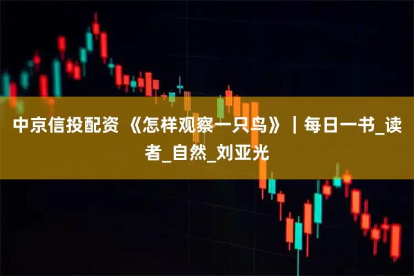 中京信投配资 《怎样观察一只鸟》｜每日一书_读者_自然_刘亚光
